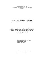  NGHIÊN CỨU MỘT SỐ THÔNG SỐ CÔNG NGHỆ  TRANG SỨC BỀ MẶT VÁN SỢI (MDF GIA LAI)  BẰNG VÁN LẠNG GÕ ĐỎ       