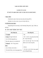 Giáo án Tiếng Việt 2 tuần 21 bài: Luyện từ và câu  Mở rộng vốn từ: từ ngữ về chim chóc