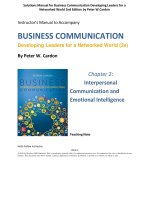 download solutions manual for business communication developing leaders for a networked world 2nd edition by cardon 