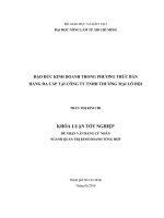   ĐẠO ĐỨC KINH DOANH TRONG PHƯƠNG THỨC BÁN  HÀNG ĐA CẤP TẠI CÔNG TY TNHH THƯƠNG MẠI LÔ HỘI 