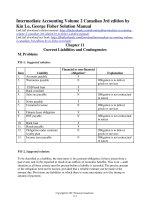 Intermediate accounting volume 2 canadian 3rd edition by lo fisher solution manual 