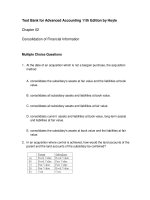 Test bank for advanced accounting 11th edition by joe ben hoyle download 