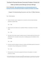 Test bank for business business connecting principles to practice 2nd edition by nickels james mchugh and susan mchugh 
