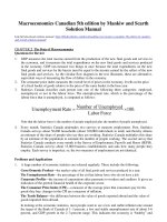 Macroeconomics canadian 5th edition by mankiw and scarth solution manual 