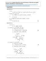 Solution manual for advanced mechanics of materials and applied elasticity 5th edition by ugural and fenster 