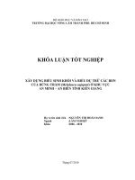   XÂY DỰNG BIỂU SINH KHỐI VÀ BIỂU DỰ TRỮ CÁC BON  CỦA RỪNG TRÀM (Melaleuca cajuputi) Ở KHU VỰC   AN MINH – AN BIÊN TỈNH KIÊN GIANG       