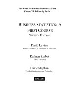 Test bank for business statistics a first course 7th edition by levin download 