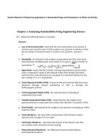 Solutions manual engineering applications in sustainable design and development 1st edition by striebig download 
