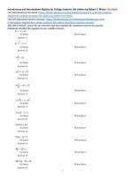 Introductory and intermediate algebra for college students 5th edition by blitzer test bank 