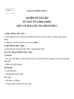 Giáo án Tiếng Việt 2 tuần 21 bài: Luyện từ và câu  Mở rộng vốn từ: từ ngữ về chim chóc