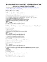 Macroeconomics canada in the global environment 8th edition parkin and bade test bank 