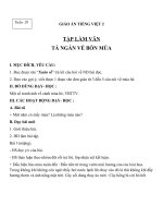 Giáo án Tiếng Việt 2 tuần 20 bài: Tập làm văn  Tả ngắn về bốn mùa