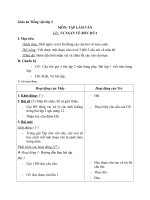 Giáo án Tiếng Việt 2 tuần 20 bài: Tập làm văn  Tả ngắn về bốn mùa