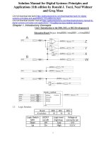 Solutions manual digital systems principles applications 11th edition tocci