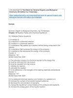 Test bank for general organic and biological chemistry 5th edition by timberlake 