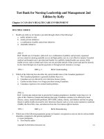 Download test bank for nursing leadership and management 2nd edition by kelly 