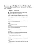 link full download solution manual for introduction to mathematical thinking algebra and number systems by by gilbert and vanstone 