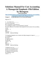 Download solutions manual for cost accounting a managerial emphasis 15th edition by horngren 