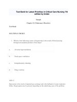 Download PDF test bank for latest priorities in critical care nursing 7th edition by urden 