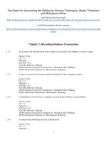 Test bank for accounting 8th edition by horngren harrison and oliver 