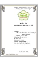 giao an hoạt đọng chơi cat soi