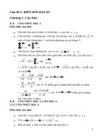 Luyện thị lớp 10: 1  BIẾN ĐỔI ĐẠI SỐ