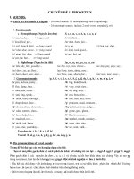 Lý thuyết và bài tập ngữ âm (hay và chi tiết)