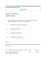 Test bank for introduction to maternity and pediatric nursing 6th edition by leifer 