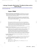 Lehninger principles of biochemistry 7th edition by nelson and cox solution manual 