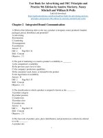 Test bank for advertising and IMC principles and practice 9th edition by moriarty mitchell and wells 