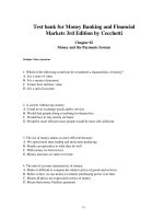Test bank for money banking and financial markets 3rd edition by cecchetti download 