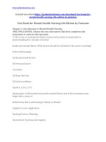 Test bank for mental health nursing 6th edition by fontaine 