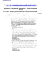 Test bank for kozier and erbs fundamentals of nursing 8th edition by berman 