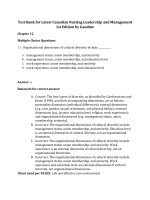 Download test bank for latest canadian nursing leadership and management 1st edition by gaudine 