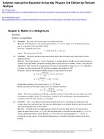 Solution manual for essential university physics 3rd edition by richard wolfson 