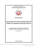 DẠY HỌC HỢP TÁC CHỦ ĐỀ “HÀM SỐ VÀ ĐỒ THỊ” TRONG CÁC TRƢỜNG DỰ BỊ ĐẠI HỌC DÂN TỘC