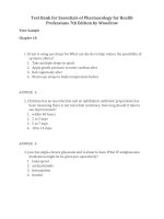 Link full download test bank for essentials of pharmacology for health professions 7th edition by woodrow 