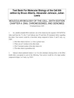 Test bank for molecular biology of the cell 6th edition by bruce alberts alexander johnson julian lewis download 