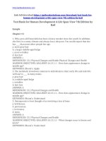 Test bank for human development a life span view 7th edition by kail 