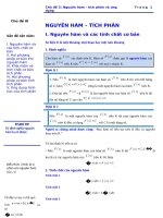 chuyen de trac nghiem nguyen ham tich phan ung dung 