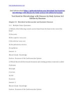 Test bank for microbiology with diseases by body system 3rd edition by bauman 