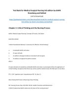 Test bank for medical surgical nursing 3rd edition by dewit stromberg and dallred 