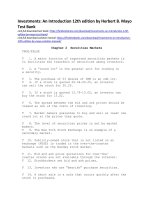 Investments an introduction 12th edition by mayo test bank 