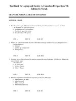 Download test bank for aging and society a canadian perspectives 7th edition by novak 