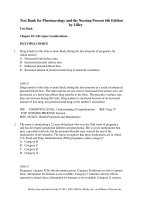 Link full download test bank for pharmacology and the nursing process 6th edition by lilley 