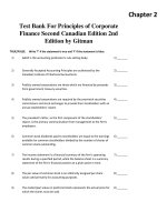 Link download test bank for principles of corporate finance second canadian edition 2nd edition by gitman 