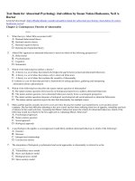 Test bank for abnormal psychology 2nd edition by nolen hoeksema rector 