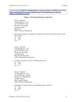 Test bank for fundamentals of corporate finance 3rd edition by parrino 