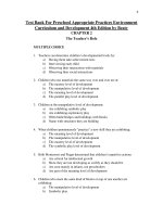 Link full download test bank for preschool appropriate practices environment curriculum and development 4th edition by beaty 