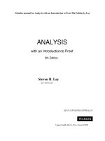Download solution manual for analysis with an introduction to proof 5th edition by lay 